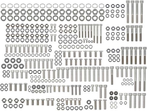 PIT66 الفولاذ المقاوم للصدأ الترباس الطقم مجموعة مجموعة متوافقة مع ياماها YFZ350 1987-2006 ، 378 قطعة in Kuwait
