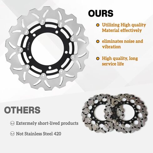 for Suzuki Hayabusa GSX1300R 2008-2012 Front Rear Brake Disc Rotors Pads in Saudi Arabia