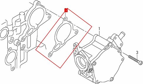 AMCC محرك مكنسة مضخة ختم حشية حلقة حلقة حلقة متوافقة مع Audi A3 A4 A6 A6 A8 A8 Q3 Q5 TTS SEAT SKODA VW GOLF JETTA PASSAT TIGUAN REPLICE: 06K103121B in Kuwait