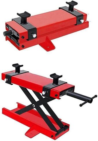 Motorcycle Lift, Motorcycle Scissors Jack Professional Metal Heavy Duty Lifting Jack Stable for Motorbike(45x15cm) in Saudi Arabia