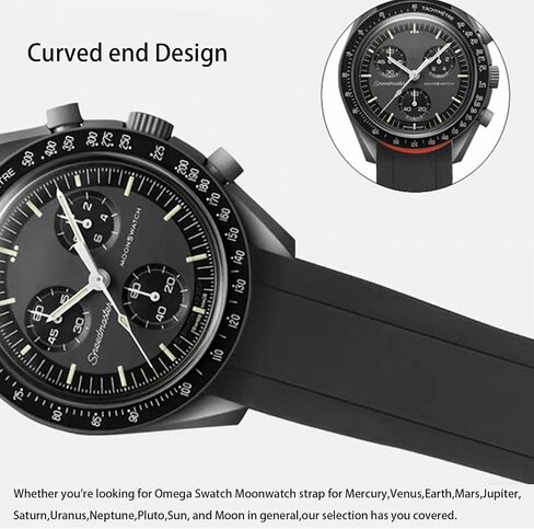 Silicone Watch Band Curved End No Gaps 18mm 19mm 20mm 21mm 22mm Waterproof Soft Durable Silicone Rubber Straps Universal Replacement Bands Strap for Men Women in Saudi Arabia