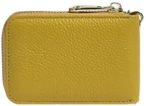 Leather RFID Blocking Card Wallet – Slim Credit Card Case with ID Window and Keychain Holder in Saudi Arabia