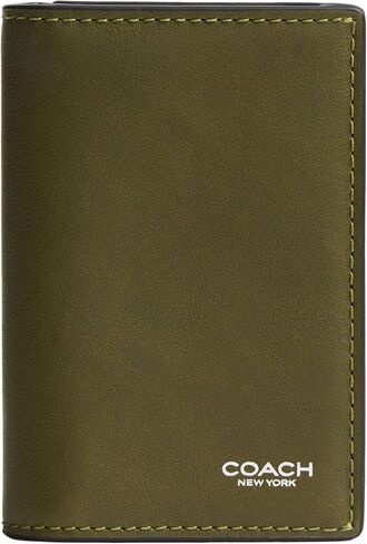 Coach Men's Bifold Card Case, Olive in Saudi Arabia