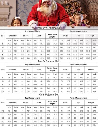 SWOMOG Matching Family Christmas Pajamas Set Long Sleeve Festival Party Pj Set Button-Down Sleepwear in Saudi Arabia