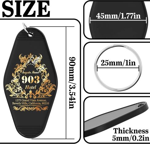 30 جهاز كمبيوتر شخصي مخصص فندق Motel Blastic Keychain ، Brinage Motel Keychain Brok مع شعار/نص ، علامات مفاتيح شخصية مخصصة in Kuwait