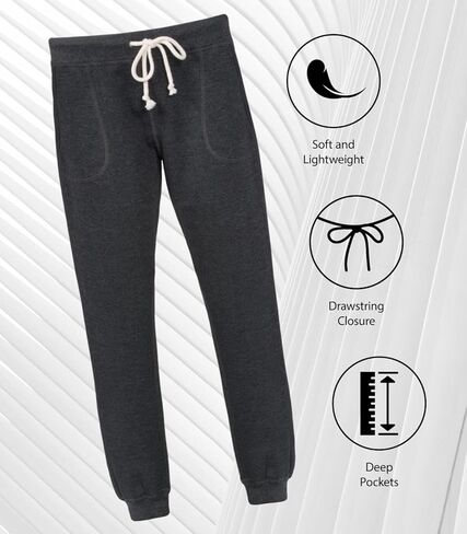 الملابس الهجينة - Coca -Cola - خاصية Coke - Women's Terry Jogger Pant - Size Medium Heather Charcoal in Saudi Arabia