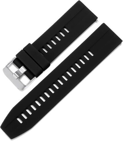 Silicone Watch Band 22mm Rubber Bracelet Universal Quick Release Replacement Strap Sports Soft in Saudi Arabia