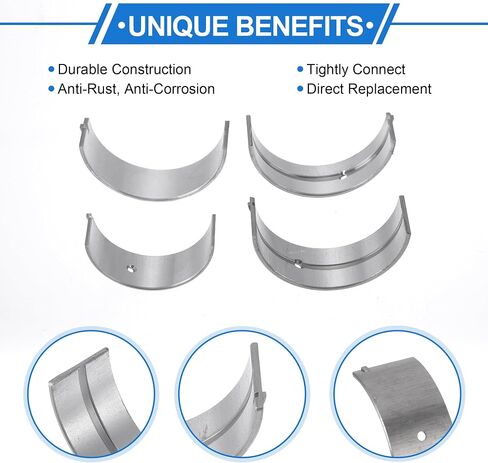 Main Bearing and Connecting Rod Bearing Kit No.122076N210/121116N200 for Nissan Altima 2002-2006 Engine Crankshaft Rod Bearing Metal 18 Pcs in Saudi Arabia