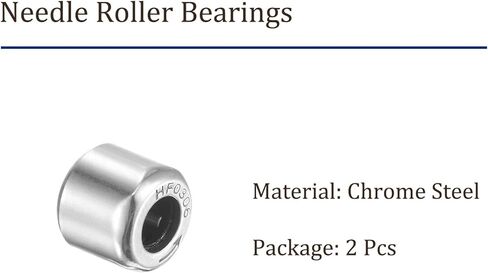 محامل إبرة HF2520 - [25 مم × 32 مم × 20 مم] محمل القابض في اتجاه واحد لاستخدام ناقل الحركة، بكرات فولاذية من الكروم in Kuwait