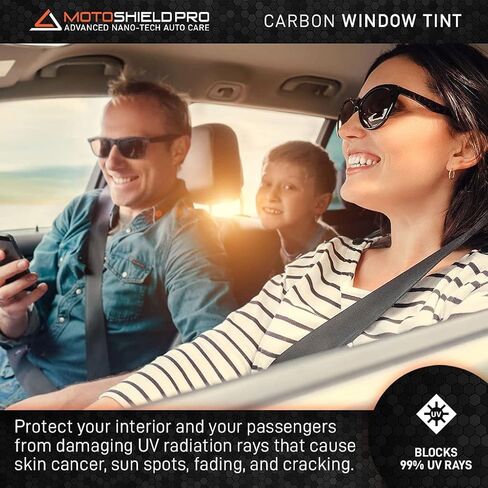 DIY-MotoShield Pro Premium Professional 2mil Precut Carbon Window Tint Film for 2015-2023 Toyota 4Runner — (Front Driver/Passenger 25%) in Kuwait