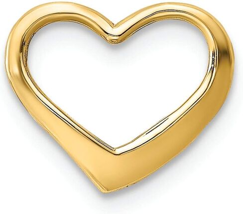 FJC Finejewelers 14k Yellow Gold Floating Heart Charm in Saudi Arabia