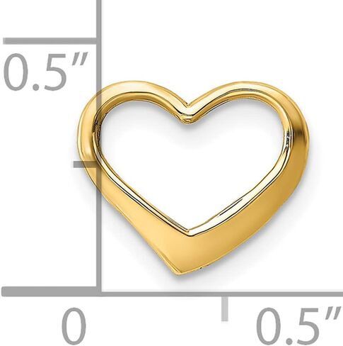 FJC Finejewelers 14k Yellow Gold Floating Heart Charm in Saudi Arabia