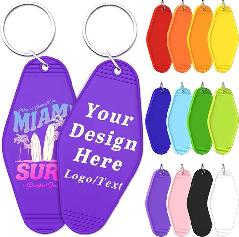 30 جهاز كمبيوتر شخصي مخصص فندق Motel Blastic Keychain ، Brinage Motel Keychain Brok مع شعار/نص ، علامات مفاتيح شخصية مخصصة in Kuwait