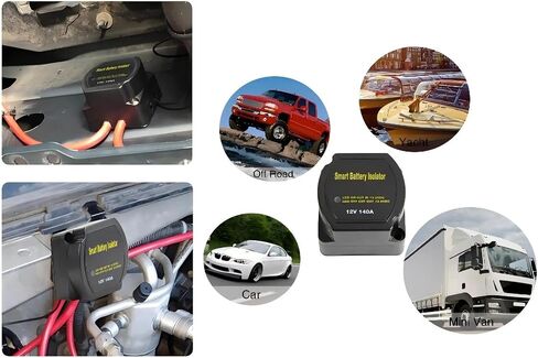 12v 140A Voltage Sensitive Relay Dual Smart Battery Isolator Protection VSR Split Charge for Car RV's Boat Camper Truck in Saudi Arabia