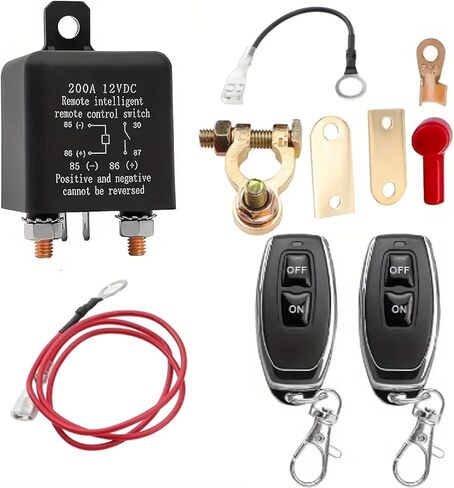 Automotive Relay Remote Car Control Battery Disconnect Anti-Theft with Dual Remote Control Switch Battery Switch Relay 12V in Saudi Arabia