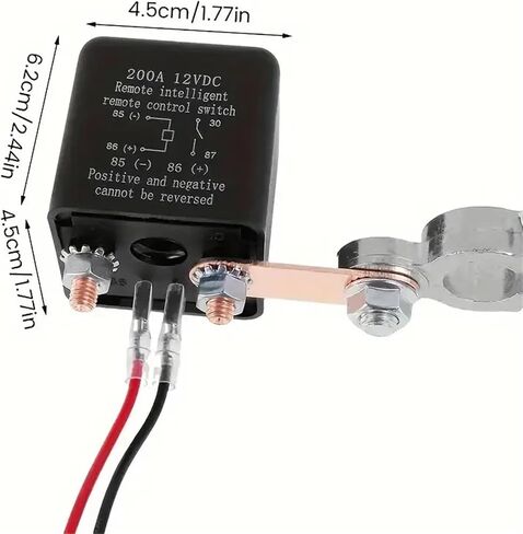 Automotive Relay Remote Car Control Battery Disconnect Anti-Theft with Dual Remote Control Switch Battery Switch Relay 12V in Saudi Arabia
