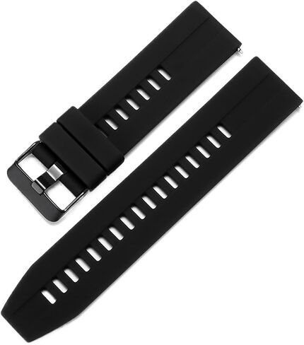 Silicone Watch Band 22mm Rubber Bracelet Universal Quick Release Replacement Strap Sports Soft in Saudi Arabia
