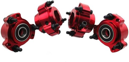DJ-Motor 5/8 '' 15mm الأمامية و 1 "25 ملم العجلات الخلفية مع 1/4" البراغي للسباق عالي السرعة Go Kart Bike (أحمر) in Saudi Arabia