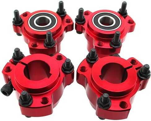 DJ-Motor 5/8 '' 15mm الأمامية و 1 "25 ملم العجلات الخلفية مع 1/4" البراغي للسباق عالي السرعة Go Kart Bike (أحمر) in Saudi Arabia