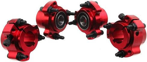 DJ-Motor 5/8 '' 15mm الأمامية و 1 "25 ملم العجلات الخلفية مع 1/4" البراغي للسباق عالي السرعة Go Kart Bike (أحمر) in Saudi Arabia