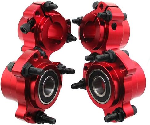 DJ-Motor 5/8 '' 15mm الأمامية و 1 "25 ملم العجلات الخلفية مع 1/4" البراغي للسباق عالي السرعة Go Kart Bike (أحمر) in Saudi Arabia