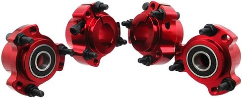 DJ-Motor 5/8 '' 15mm الأمامية و 1 "25 ملم العجلات الخلفية مع 1/4" البراغي للسباق عالي السرعة Go Kart Bike (أحمر) in Saudi Arabia