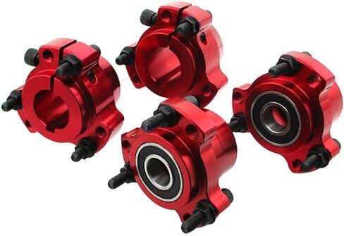 DJ-Motor 5/8 '' 15mm الأمامية و 1 "25 ملم العجلات الخلفية مع 1/4" البراغي للسباق عالي السرعة Go Kart Bike (أحمر) in Saudi Arabia