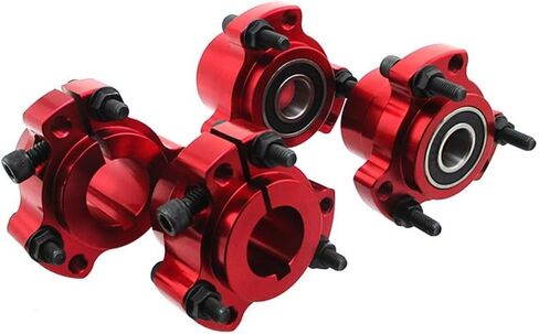 DJ-Motor 5/8 '' 15mm الأمامية و 1 "25 ملم العجلات الخلفية مع 1/4" البراغي للسباق عالي السرعة Go Kart Bike (أحمر) in Saudi Arabia