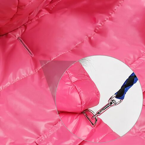 lesypet Dog Coats for Small Dogs, Dog Jacket Warm Dog Winter Coat Windproof Puffer Jacket for Small Dogs Puppy, Pink M in Saudi Arabia