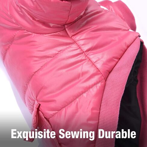 lesypet Dog Coats for Small Dogs, Dog Jacket Warm Dog Winter Coat Windproof Puffer Jacket for Small Dogs Puppy, Pink M in Saudi Arabia