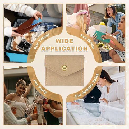 UXCELL 2 PCS MINI TRAVEL JOWNDRY ROLLS ، Microfiber Proction Pouch fortable roll roll منظم علبة مع الإبزيم للحلقات ، الأساور ، الأقراط ، القلادة ، الأسود in Saudi Arabia