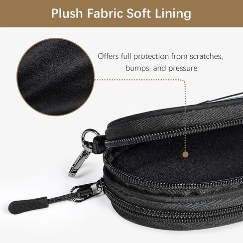 علبة نظارة مزدوجة واضحة ، حالة قراء نظارات ناعمة لـ 2 مع نوافذ PVC ، حقيبة نظارة شمسية مزدوجة للنساء الرجال in Kuwait