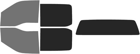 The Tint Effect Precut Window Tint Kit Compatible with Ford F-150 Crew Cab Truck (2021-2026) (Includes: Front Door Window precuts in 30%) Automotive Film in Kuwait