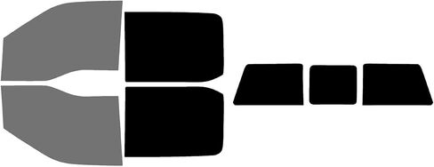 The Tint Effect Precut Window Tint Kit Compatible with Ford F-150 Crew Cab Truck (2021-2026) (Includes: Front Door Window precuts in 30%) Automotive Film in Kuwait