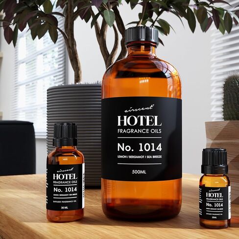Hotel Diffuser Oil Inspired by The Ritz Carlton - No. 1014 - AirScent Essential Oil Blend - 10 mL, 0.34 fl oz Fragrance Oil Dropper Bottle for Aromatherapy Diffusers - Ritz Carlton Scent Diffuser Oil in Kuwait