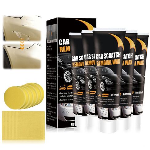 Scratch Remover for Vehicles, 2025 New Car Scratch Remover with Wipe and Sponge, Upgrade Car Scratch Repair Paste Adhesive Polishing Wax for Repairing Scratches, Car Paint Scratch Repair Kit (1) in Kuwait