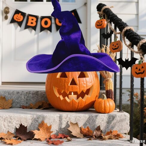 Halloween Wide Brim Witch Twist Hat Decoration for Women Adult Masquerade Cosolay Party Costume Accessory in Saudi Arabia