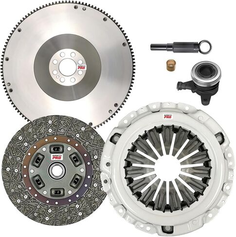 ClutchMaxPRO Performance Stage 2 Clutch Kit & Flywheel with Slave Cylinder Compatible with 2007-2018 Nissan 350Z 370Z Infinity G35 G37 Q60 VQ35HR VQ37VHR (CP06082HDWS-FW167332-ST2) in Saudi Arabia