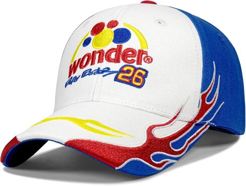Talladega Nights Ricky Bobby Hat للرجال للنساء البالغين ، أزياء عيد الهالوين Wonder Bread Cap in Saudi Arabia