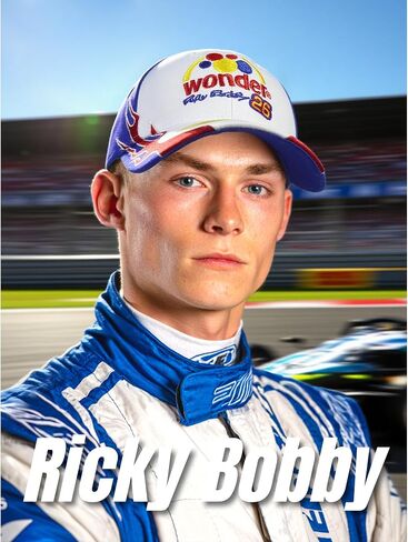 Talladega Nights Ricky Bobby Hat للرجال للنساء البالغين ، أزياء عيد الهالوين Wonder Bread Cap in Saudi Arabia