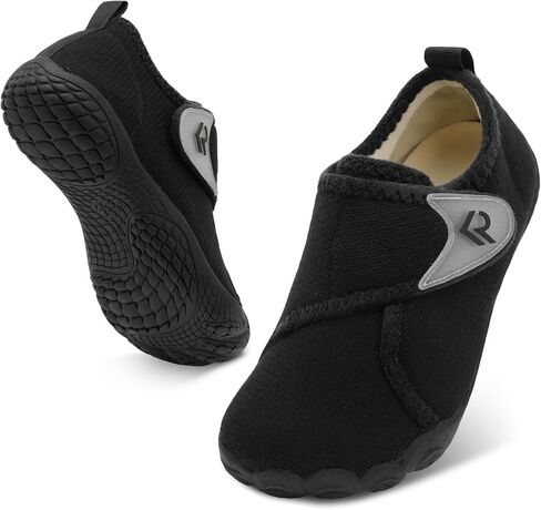 relxfeet Men's Slippers Wide Width Adjustable Orthopedic Diabetic House Shoes for Neuropathy Swollen Feet Relief Non-Slip Rubber Sole Indoor Outdoor in Saudi Arabia
