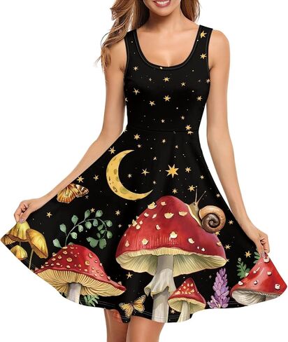 Casual Sleeveless A-Line Dresses for Women Tank Top Dress with Pockets XS - 4XL in Kuwait