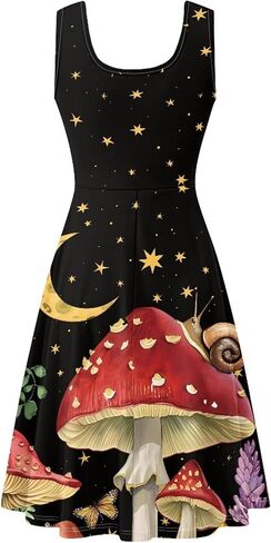 Casual Sleeveless A-Line Dresses for Women Tank Top Dress with Pockets XS - 4XL in Kuwait