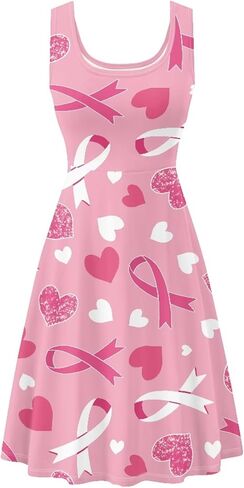 Casual Sleeveless A-Line Dresses for Women Tank Top Dress with Pockets XS - 4XL in Kuwait