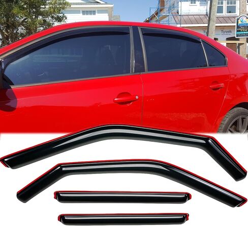 Rainproof Side Window Wind Deflectors for 2018-2025 Ford Focus Hatchback & Sedan, in-Channel Sun Rain Guard Sets,Window Visors for Cars,Vent Deflector for Ford Focus 19-25 Sedan FO112-IN in Saudi Arabia
