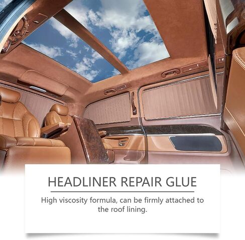 Glue Repair Glue 125 مل - لاصق قوي للسيارات لبطانة سقف السيارة والمفروشات والفينيل - مع فرشاة للنسيج والأسطح الداخلية in Kuwait