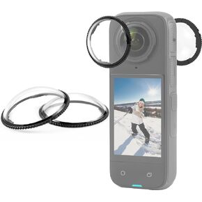غطاء العدسة الواقي PULUZ لـ Insta360 X4، واقي عدسة الكاميرا من مادة الزجاج البصري لـ Insta360 X4 غطاء واقي للعدسة مضاد للضباب ومضاد للسقوط وملحقات كاميرا الحركة المقاومة للماء in Saudi Arabia