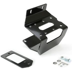 UTV Winch Mount Bracket Kit متوافق مع 2016-2025 Honda Pioneer 1000/1000-5/1000-6 الوفير الأمامي صفيحة الصلب الصلب الأسود in Kuwait