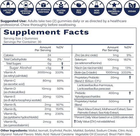 Peach8 بعقب دعم النساء البروبيوتيك غنائز - 60 Sugarfree BBL Booty Vitamins C A Gummies ، 2B بروبيوتيك ، prebiotics ، 4 مكملات عشبية المنشار بالميتو ، MACA الأسود ، Motherwort للامتصاص Max Bum Max in Saudi Arabia
