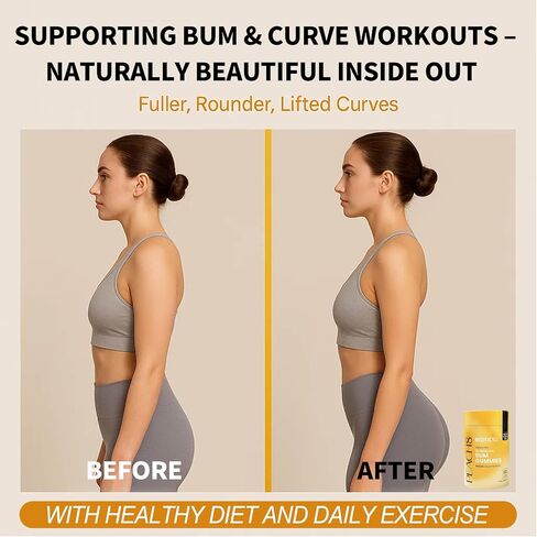 Peach8 بعقب دعم النساء البروبيوتيك غنائز - 60 Sugarfree BBL Booty Vitamins C A Gummies ، 2B بروبيوتيك ، prebiotics ، 4 مكملات عشبية المنشار بالميتو ، MACA الأسود ، Motherwort للامتصاص Max Bum Max in Saudi Arabia